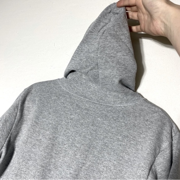 Gildan Heavy Blend Classic Grey Boyfriend Zip Hoodie L - Picture 12 of 14
